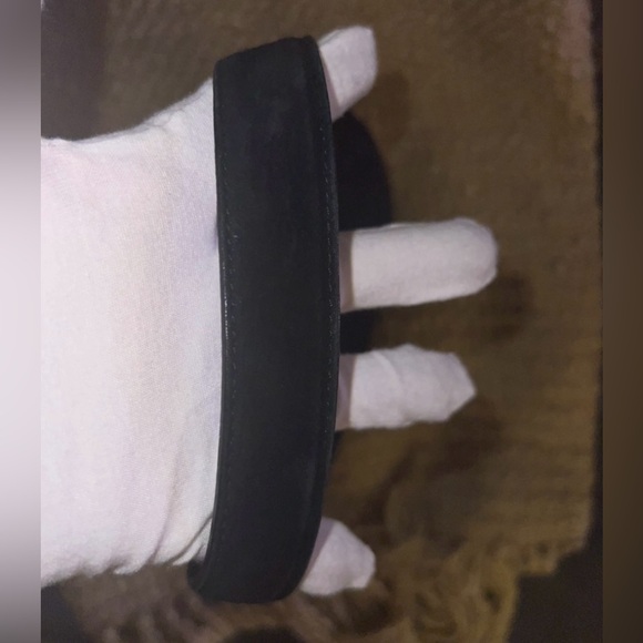 Ferragamo Black Suede Bag with Silver Clasp - Picture 4 of 16